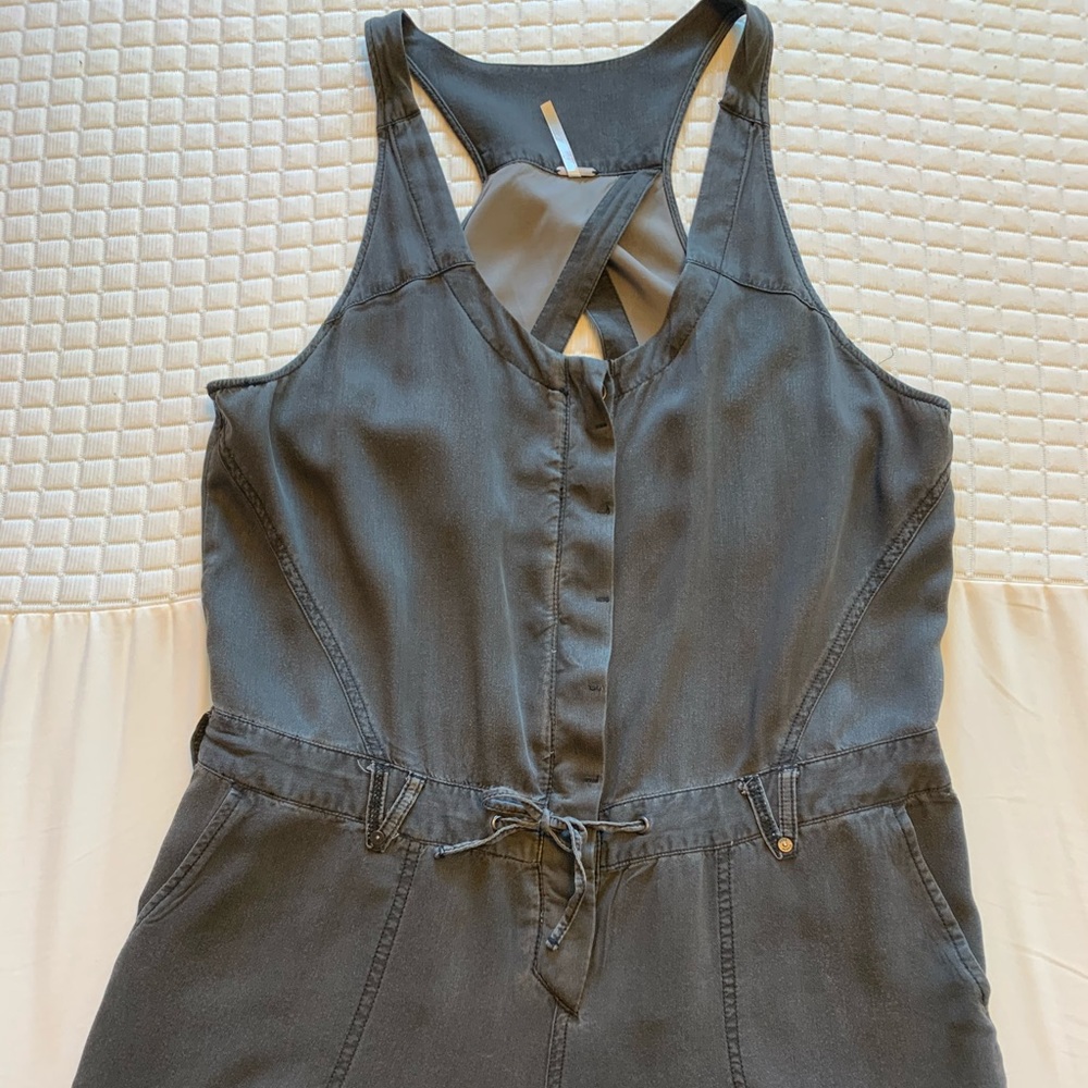 Free People Grey Jumpsuit